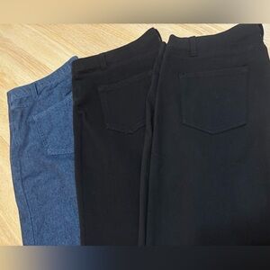 Bundle Faded Glory Jeggings Stretch Denim Trio